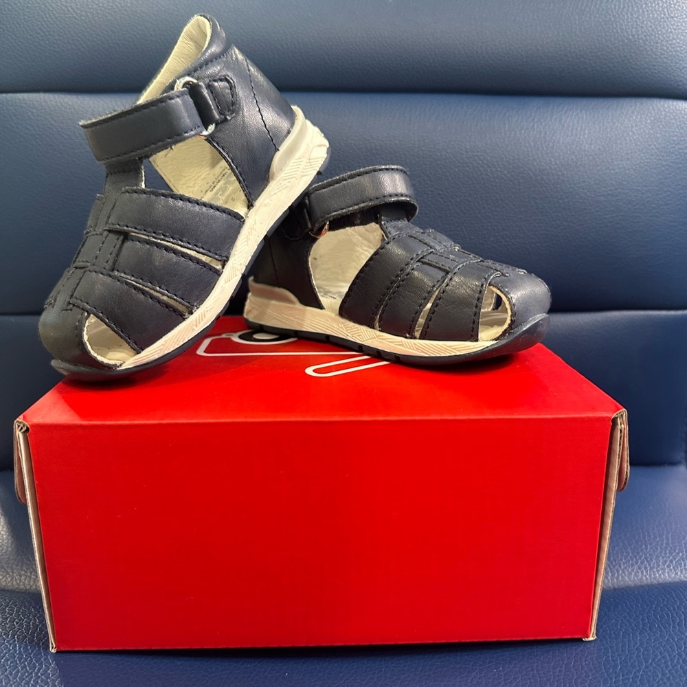 Navy Blue Baby Walker Sandals